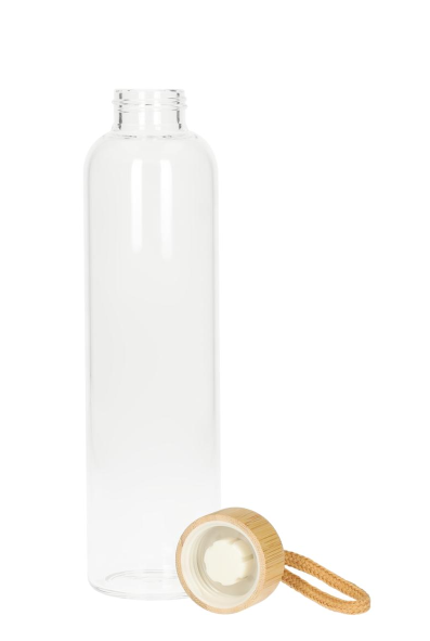 Glasflasche Bamboo Druck: 1-farbig